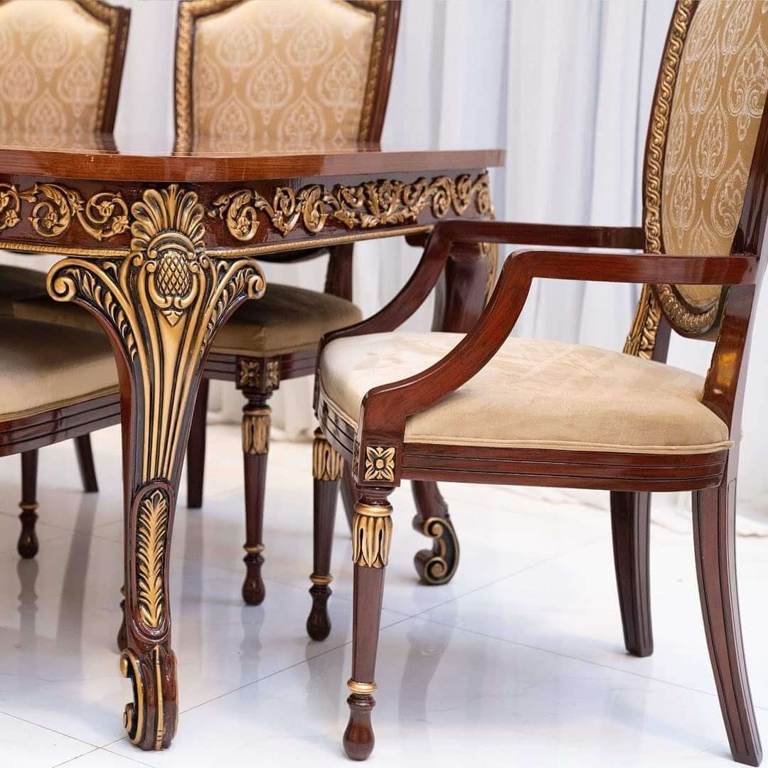 Luxury Dining Chair And Table Set
