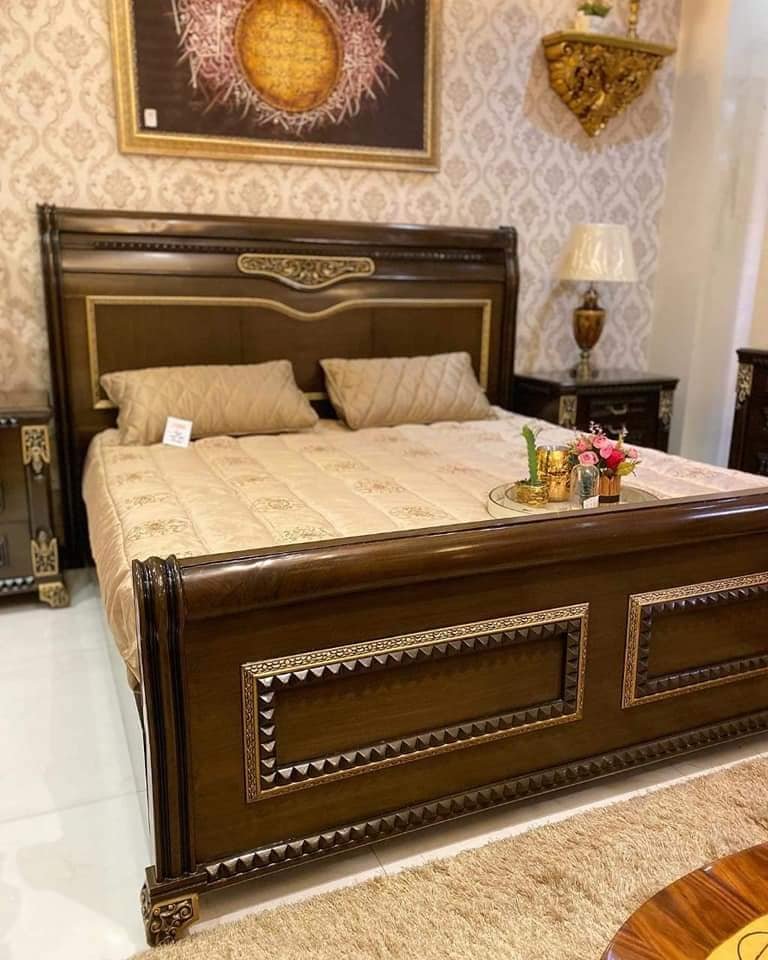 Beautiful Wooden Bed Set