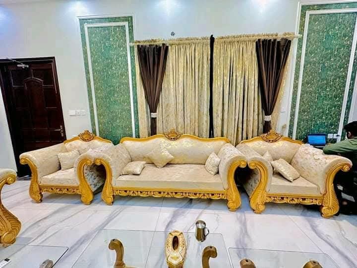Wooden Frame Sofa Set